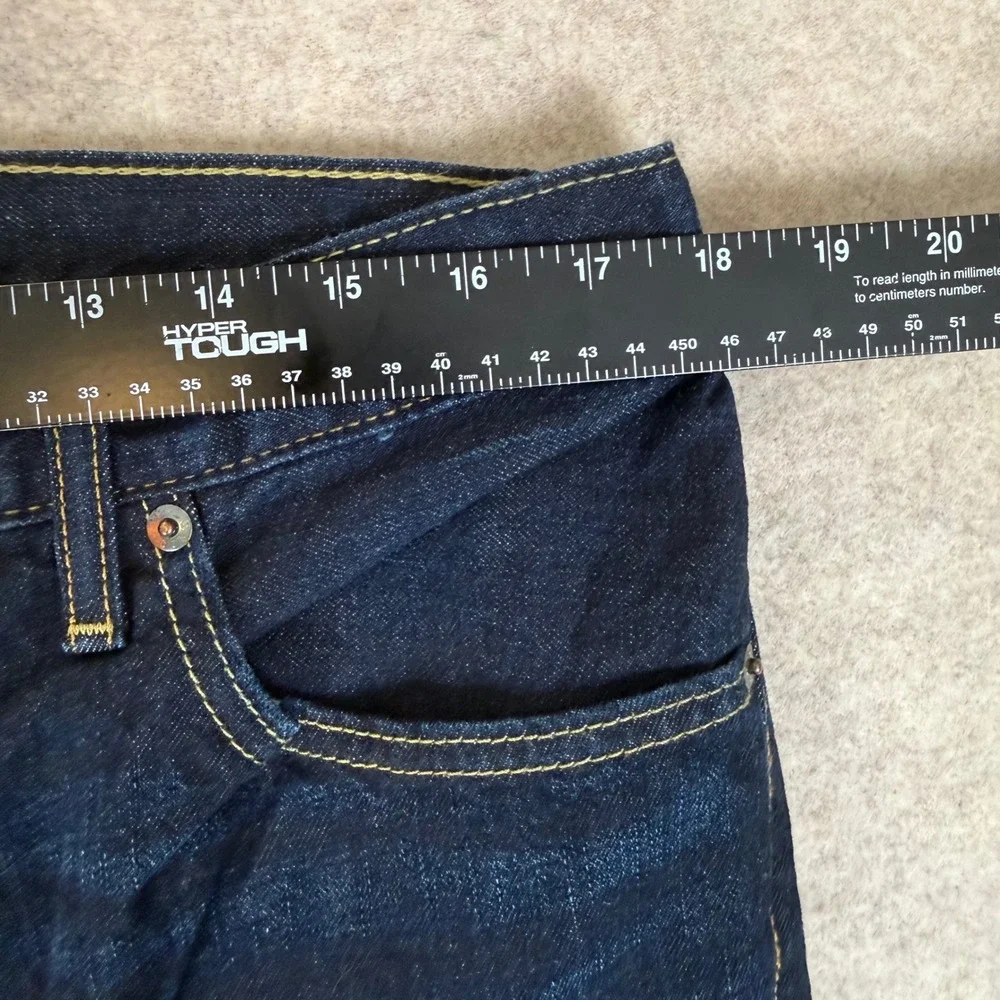 Levi 527 Slim Bootcut Jeans 36x32 Dark Wash Indigo Denim Pants Workwear